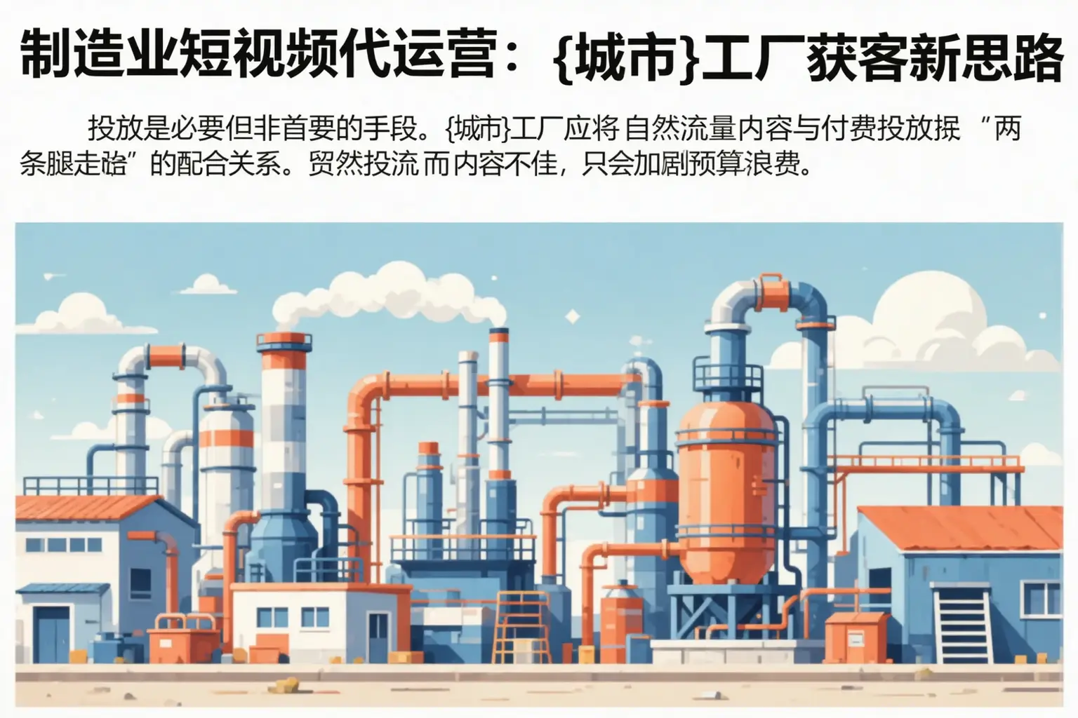 制造业短视频代运营：茫崖工厂获客新思路